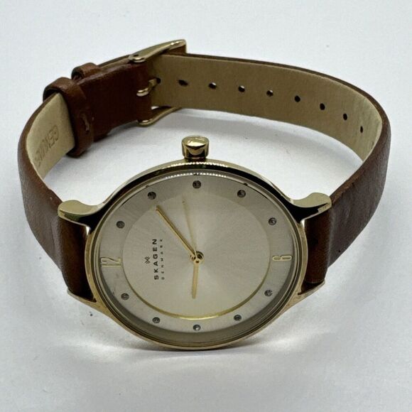 Skagen SKW2147 Women\'s Brown Leather Analog Dial Quartz Wrist Watch AEA261 main image 10